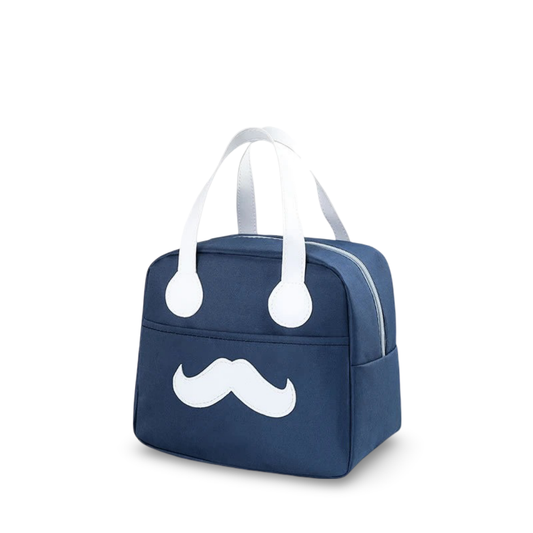 Petit Sac Isotherme : La Moustache Bleu
